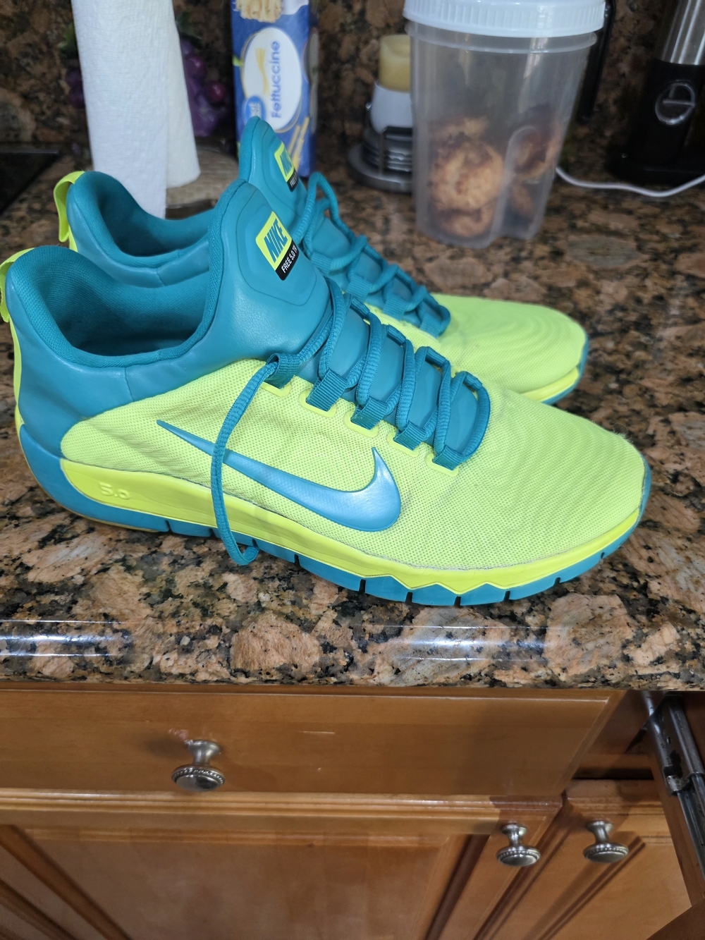 Nike Teal & Neon Green Athletic Sneakers